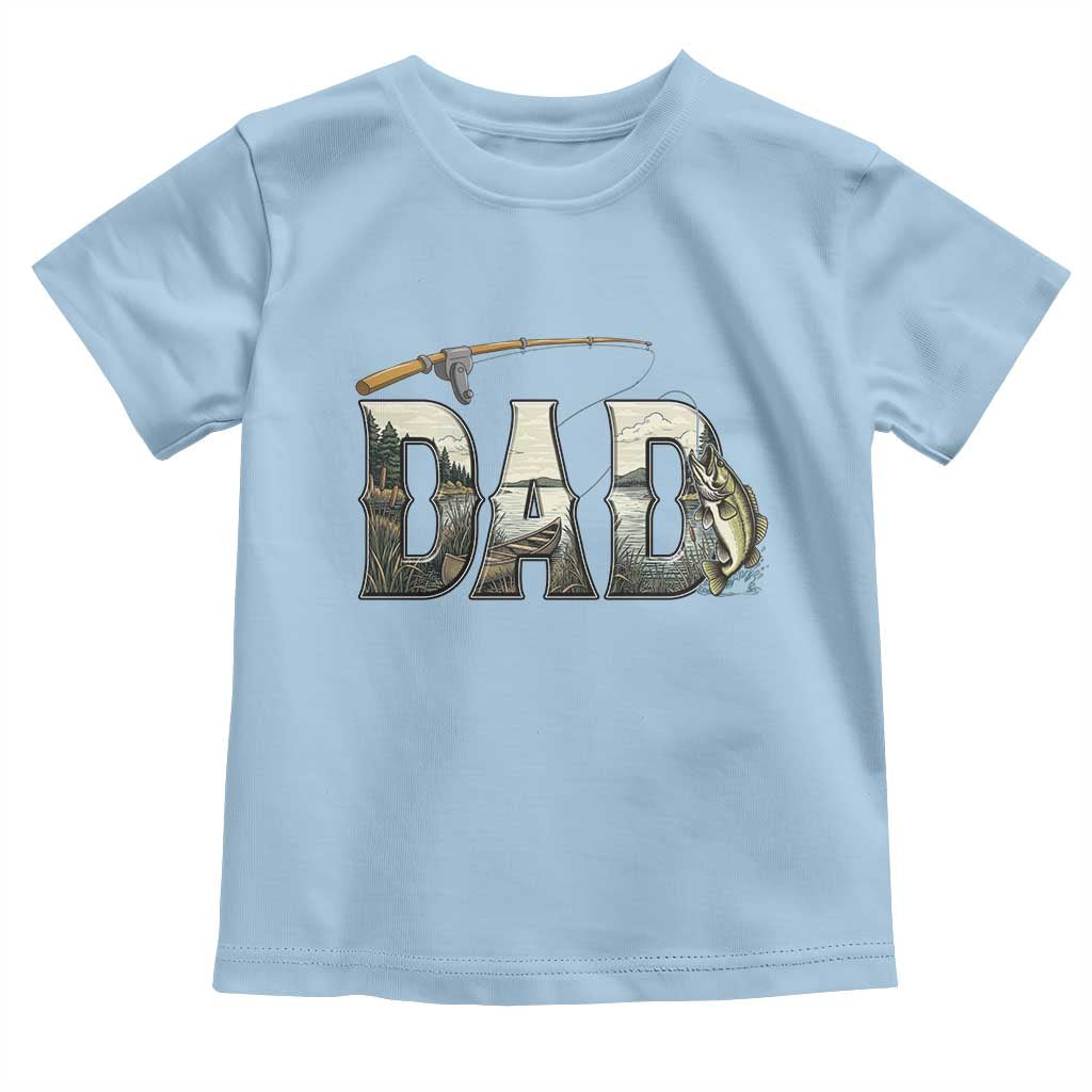 Fishing Dad Toddler T Shirt Funny Angler Fathers Day Gift