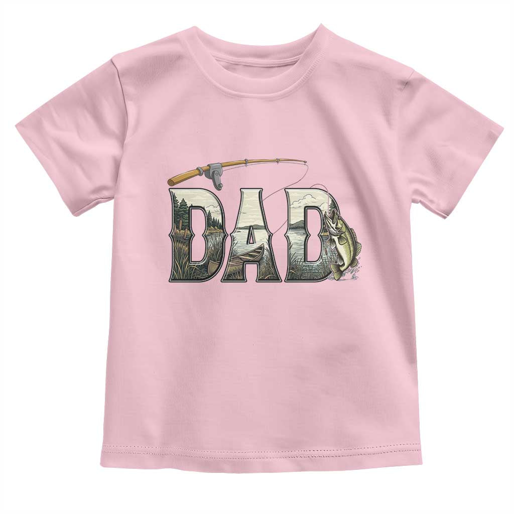 Fishing Dad Toddler T Shirt Funny Angler Fathers Day Gift
