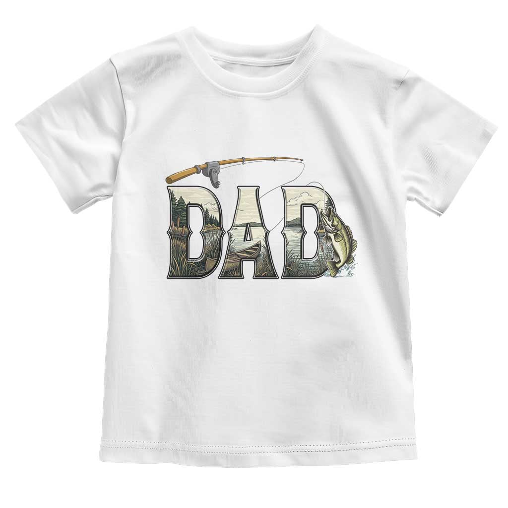 Fishing Dad Toddler T Shirt Funny Angler Fathers Day Gift