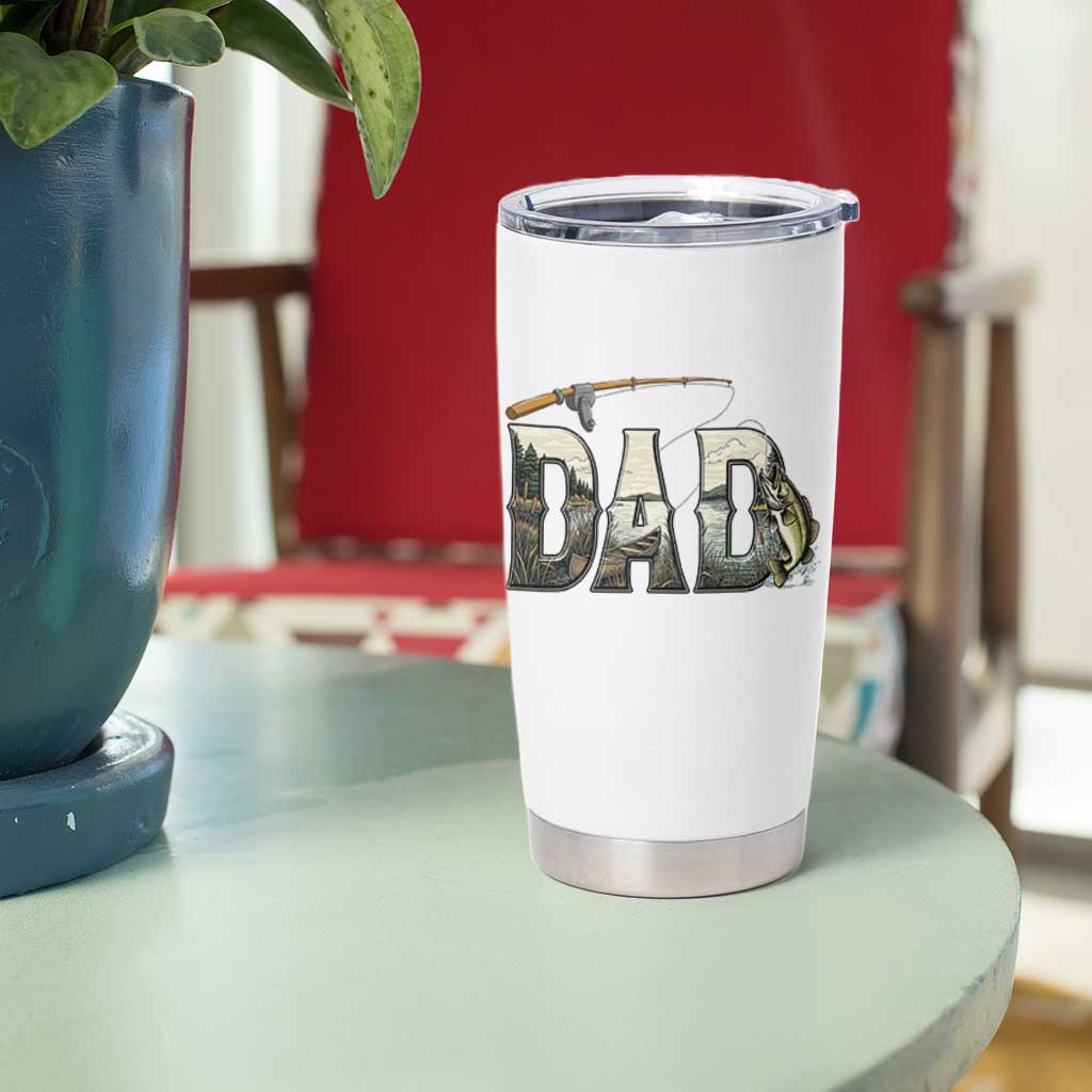 Fishing Dad Tumbler Cup Funny Angler Fathers Day Gift