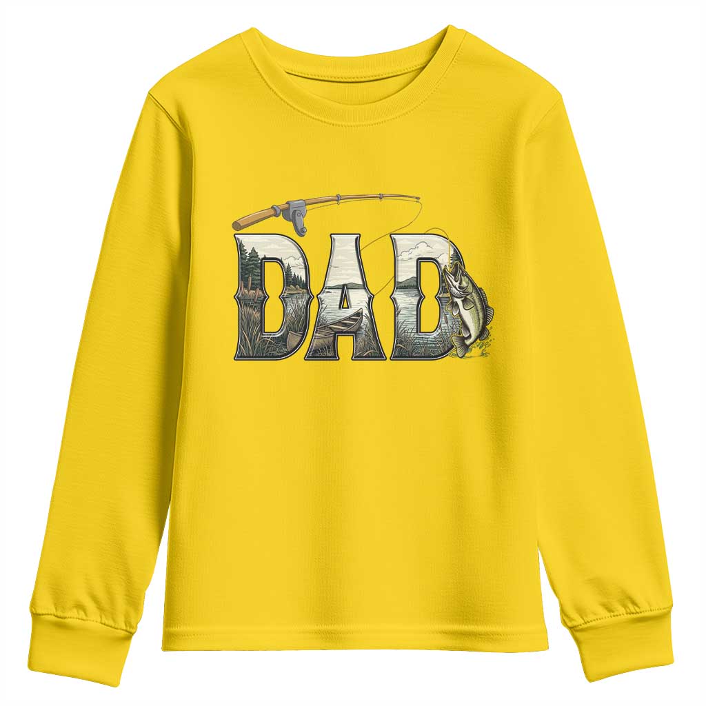 Fishing Dad Youth Sweatshirt Funny Angler Fathers Day Gift