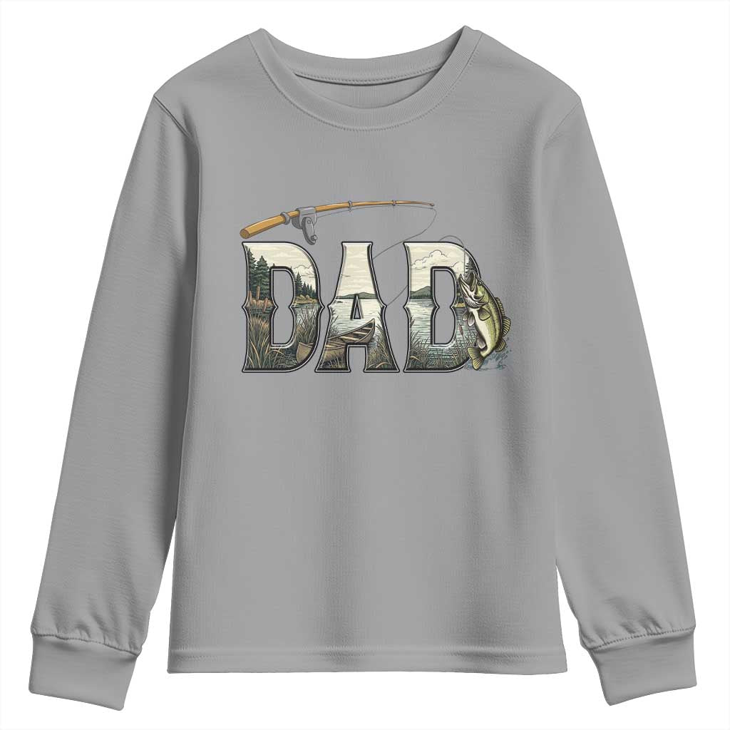 Fishing Dad Youth Sweatshirt Funny Angler Fathers Day Gift