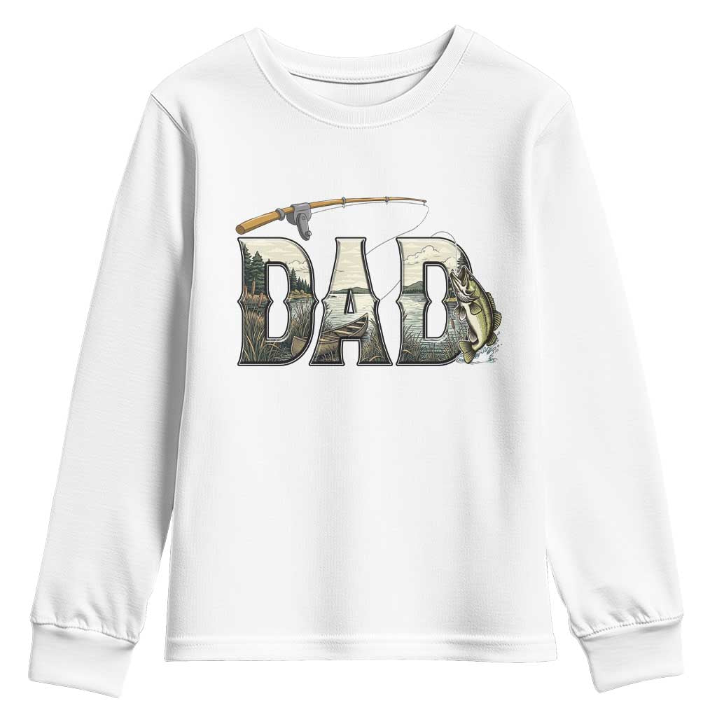 Fishing Dad Youth Sweatshirt Funny Angler Fathers Day Gift