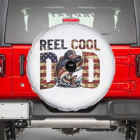 Patriotic Reel Cool Dad Spare Tire Cover American Flag Fishing Fathers Day Gift