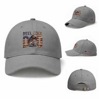 Patriotic Reel Cool Dad Baseball Cap American Flag Fishing Fathers Day Gift