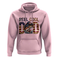 Patriotic Reel Cool Dad Hoodie American Flag Fishing Fathers Day Gift