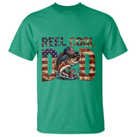 Patriotic Reel Cool Dad T Shirt American Flag Fishing Fathers Day Gift