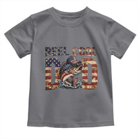 Patriotic Reel Cool Dad Toddler T Shirt American Flag Fishing Fathers Day Gift