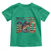 Patriotic Reel Cool Dad Toddler T Shirt American Flag Fishing Fathers Day Gift