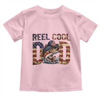 Patriotic Reel Cool Dad Toddler T Shirt American Flag Fishing Fathers Day Gift