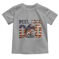 Patriotic Reel Cool Dad Toddler T Shirt American Flag Fishing Fathers Day Gift