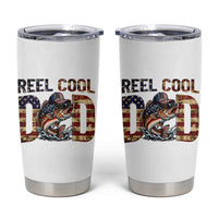 Patriotic Reel Cool Dad Tumbler Cup American Flag Fishing Fathers Day Gift