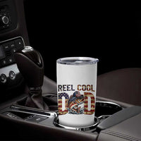 Patriotic Reel Cool Dad Tumbler Cup American Flag Fishing Fathers Day Gift