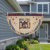 Reel Cool Dad Patriotic Fan Flag American Flag Fishing Fathers Day Gift