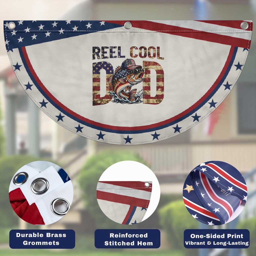 Reel Cool Dad Patriotic Fan Flag American Flag Fishing Fathers Day Gift