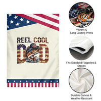 Reel Cool Dad Patriotic Garden Flag American Flag Fishing Fathers Day Gift
