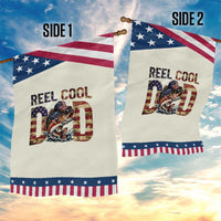 Reel Cool Dad Patriotic Garden Flag American Flag Fishing Fathers Day Gift
