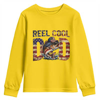 Patriotic Reel Cool Dad Youth Sweatshirt American Flag Fishing Fathers Day Gift