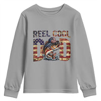 Patriotic Reel Cool Dad Youth Sweatshirt American Flag Fishing Fathers Day Gift