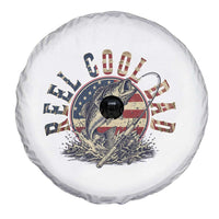 Reel Cool Dad Graphic Spare Tire Cover 4th Of July Fishing Patriotic Dad