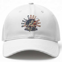 Reel Cool Dad Graphic Baseball Cap 4th Of July Fishing Patriotic Dad