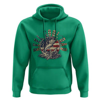 Reel Cool Dad Graphic Hoodie 4th Of July Fishing Patriotic Dad