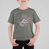 Reel Cool Dad Graphic T Shirt For Kid 4th Of July Fishing Patriotic Dad