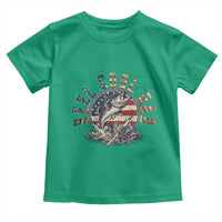 Reel Cool Dad Graphic Toddler T Shirt 4th Of July Fishing Patriotic Dad