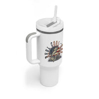 Reel Cool Dad Graphic Tumbler With Handle 4th Of July Fishing Patriotic Dad