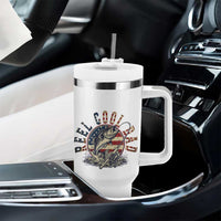 Reel Cool Dad Graphic Tumbler With Handle 4th Of July Fishing Patriotic Dad