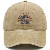 Reel Cool Dad Graphic Washed Cotton Baseball Cap 4th Of July Fishing Patriotic Dad