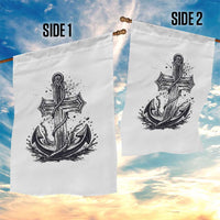 Faith Family Fishing Jesus Cross Anchor Garden Flag Funny Christian Fisherman