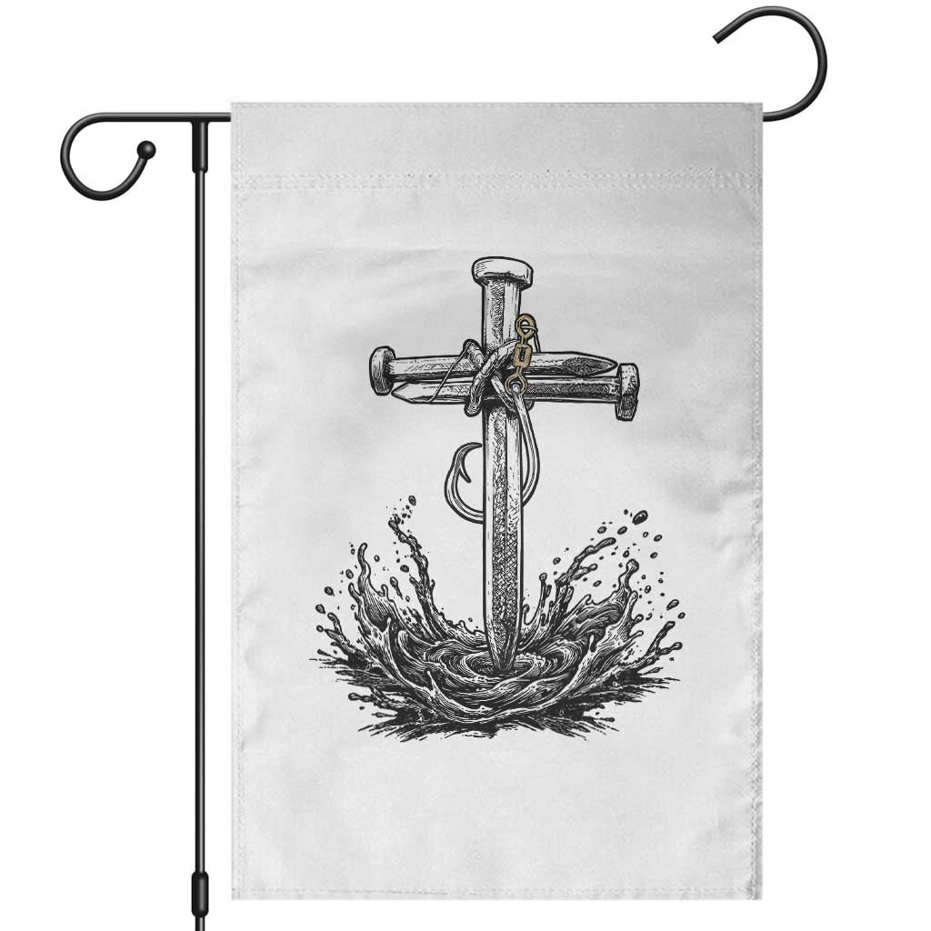 Faith Family Fishing Garden Flag Christian Jesus Cross Fathers Day Gift