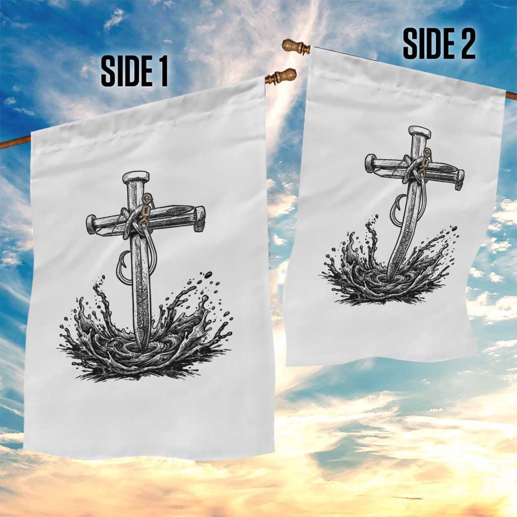 Faith Family Fishing Garden Flag Christian Jesus Cross Fathers Day Gift