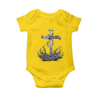 Faith Family Fishing Baby Onesie Christian Jesus Cross Fathers Day Gift