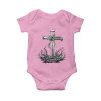 Faith Family Fishing Baby Onesie Christian Jesus Cross Fathers Day Gift