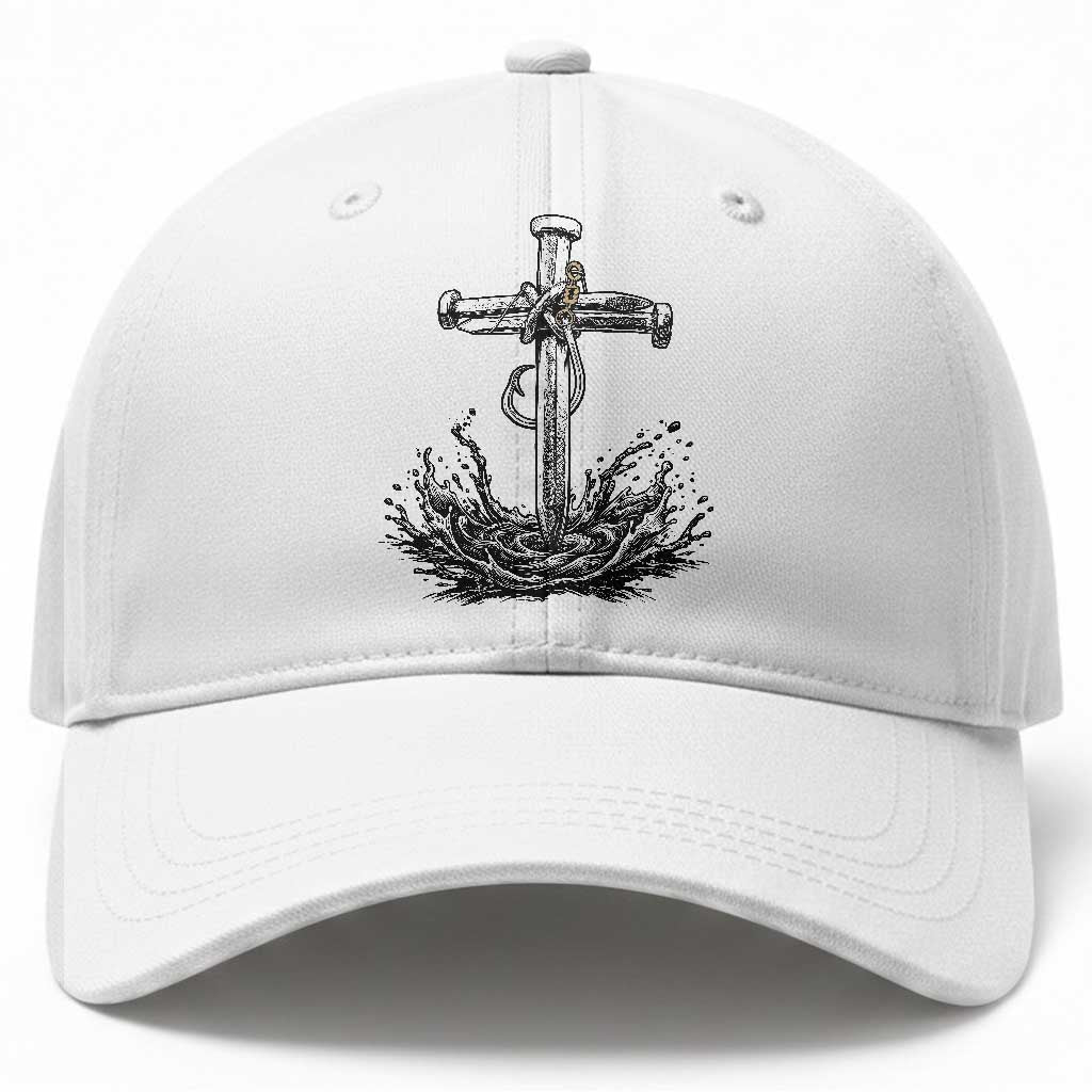 Faith Family Fishing Baseball Cap Christian Jesus Cross Fathers Day Gift