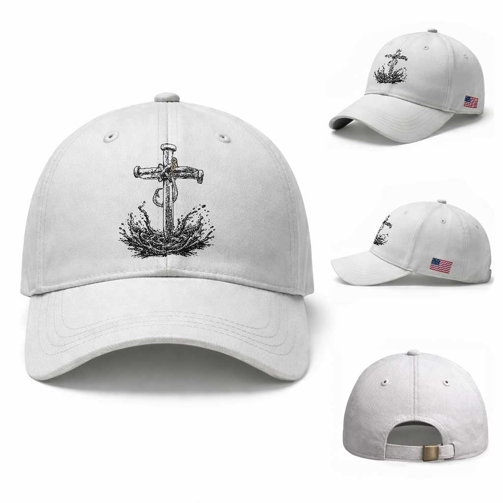 Faith Family Fishing Baseball Cap Christian Jesus Cross Fathers Day Gift