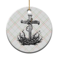 Faith Family Fishing Ceramic Ornament Christian Jesus Cross Fathers Day Gift