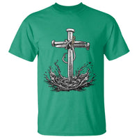 Faith Family Fishing T Shirt Christian Jesus Cross Fathers Day Gift