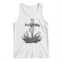 Faith Family Fishing Tank Top Christian Jesus Cross Fathers Day Gift