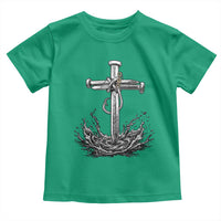 Faith Family Fishing Toddler T Shirt Christian Jesus Cross Fathers Day Gift