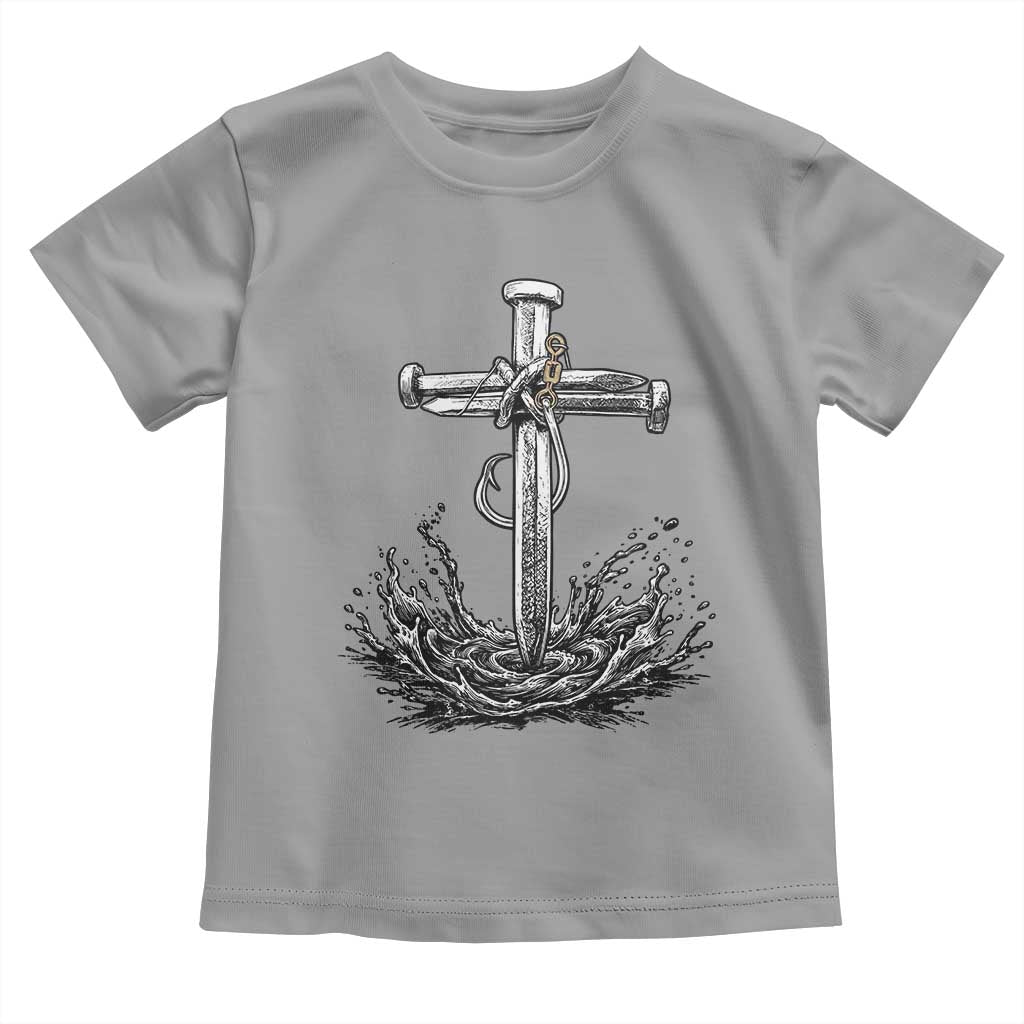 Faith Family Fishing Toddler T Shirt Christian Jesus Cross Fathers Day Gift