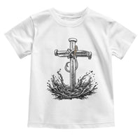 Faith Family Fishing Toddler T Shirt Christian Jesus Cross Fathers Day Gift