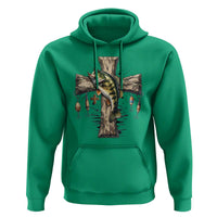 Camo Jesus Cross Fishing Hoodie Faith Family Fishing Fathers Day
