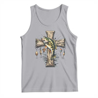 Camo Jesus Cross Fishing Tank Top Faith Family Fishing Fathers Day