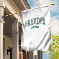Promoted To Grandpa Est 2026 Garden Flag Camo Fishing New Grandpa Gift