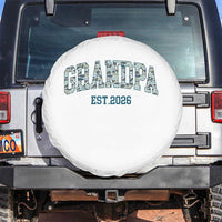 Promoted To Grandpa Est 2026 Spare Tire Cover Camo Fishing New Grandpa Gift