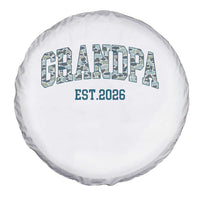 Promoted To Grandpa Est 2026 Spare Tire Cover Camo Fishing New Grandpa Gift