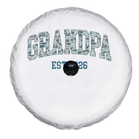 Promoted To Grandpa Est 2026 Spare Tire Cover Camo Fishing New Grandpa Gift